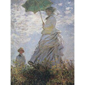 vintage Claude Monet Woman with a Parasol Print National Gallery of Art DC 53072